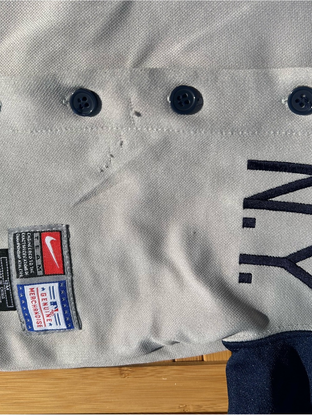 Nike NY YANKEES-Navy and White Kids' Jogger Track Pants - Picture 4 of 12